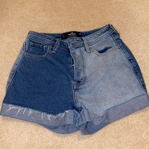 Hollister two-tone Jean shorts size 25 great condition